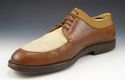 FERRAGAMO sz 10 EE LEATHER SPLIT TOE OXFORDS MENS 