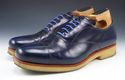 PRADA sz 7 PATENT LEATHER CAP TOE OXFORDS 2EE086 M