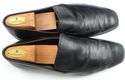 PRADA sz 9.5 LEATHER APRON TOE LOAFER 1578 MENS BL