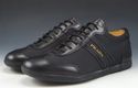 PRADA sz 5 LEATHER & CANVAS LACE UP SNEAKERS 4E159