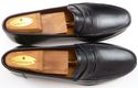 New - SANTONI sz 9.5 EE DUSTIN STRAP LOAFERS MENS 