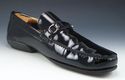 FERRAGAMO sz 11 PATENT GANCINI BIT LOADERS TN11658