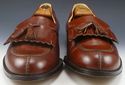 GUCCI sz 43.5 LEATHER TASSEL & KILTIE LOAFER 11012