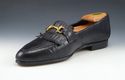 GUCCI sz 7.5 LEATHER KILTIE BIT LOAFERS 1534239 ME