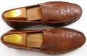 FERRAGAMO sz 7.5 EE CROCODILE LOAFER MS21451 MENS 