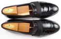 FERRAGAMO sz 9.5 B NOTTE TUXEDO LOAFER UH12336 MEN