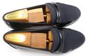 FERRAGAMO sz 7 EE DEAN PATENT TUXEDO LOAFERS UH331