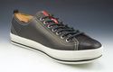 New - PRADA sz 8 LEATHER LOW CUT SNEAKERS 4E2406 M