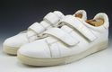 GUCCI sz 11.5 LEATHER DOUBLE STRAP SNEAKERS 138170