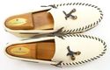 GUCCI sz 6 SUEDE MOCCASIN TOE TASSEL LOAFERS 18991