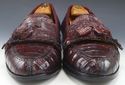 BRUNO MAGLI sz 10 JARED CROCODILE TASSEL LOAFERS M