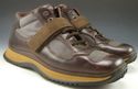 PRADA sz 7 LEATHER & NYLON MESH HIKING BOOTS MENS 