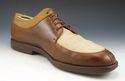 FERRAGAMO sz 10 EE LEATHER SPLIT TOE OXFORDS MENS 