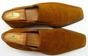 CALZOLERIA TOSCANA sz 41 SUEDE BICYCLE TOE LOAFER 