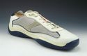 PRADA sz 8 LEATHER & NYLON MESH SNEAKER 201135 MEN