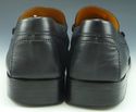 TOD'S sz 11 LEATHER MOCCASIN TOE LOAFERS MENS BLAC