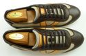 LOUIS VUITTON sz 6.5 LEATHER & CANVAS SNEAKERS LI1