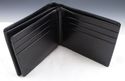 New - MONT BLANC LEATHER BI-FOLD WALLET MENS BLACK