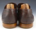 PRADA sz 12 LEATHER APRON TOE TASSEL LOAFERS 2DB01