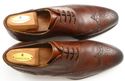 MAGNANNI sz 10.5 LEATHER WINGTIP OXFORDS 14657 MEN