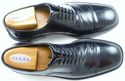 GUCCI sz 8.5 SMOOTH LEATHER CAP TOE OXFORDS 111526