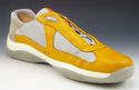 PRADA sz 8.5 LEATHER & NYLON MESH SNEAKERS PS0906 