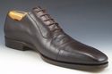 GUCCI sz 9 LEATHER CAP TOE OXFORDS 206625 MENS BRO