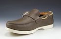 FERRAGAMO sz 7.5 EE BAY LEATHER BOAT SHOE TV40138 