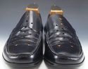 PRADA sz 8.5 PERFORATED LEATHER LOAFERS 2D0147 MEN