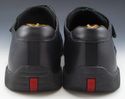 PRADA sz 7.5 LEATHER DOUBLE STRAP SNEAKERS 4P1401 