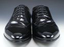 GUCCI sz 44.5 E PATENT WINGTIP OXFORDS 189911 MENS