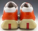 PRADA sz 8 PATENT LEATHER & NYLON MESH SNEAKERS PS