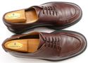 TOD'S sz 8 LEATHER SPLIT TOE OXFORD MENS BROWN fit