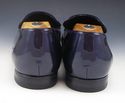 GUCCI sz 9 PATENT LEATHER APRON TOE LOAFERS 170340