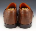 New - SANTONI sz 12 PEBBLED LEATHER LOAFERS 381990