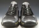 PRADA sz 7 LEATHER & NYLON MESH SNEAKERS 4E0874 ME