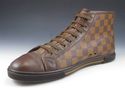 LOUIS VUITTON sz 8.5 DAMIER CANVAS SNEAKERS GO0069