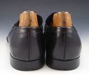 PRADA sz 9.5 LEATHER STRAP LOAFERS 2DE014 MENS BLA