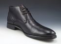 JOHN VARVATOS sz 8 LEATHER BROGUE TOE ANKLE BOOTS 