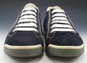 PRADA sz 7.5 SUEDE ROUND TOE LACE UP SNEAKERS 4E21