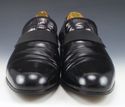 FERRAGAMO sz 7.5 PATENT LEATHER TUXEDO LOAFER 2652