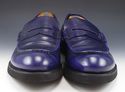 GUCCI sz 10 LEATHER COLLEGE STRAP LOAFERS 247495 M