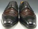 DOLCE & GABBANA sz 8 PATENT WINGTIP OXFORDS MENS B