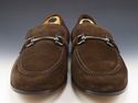 New - FERRAGAMO sz 10.5 TAPAS SUEDE BIT LOAFERS ME