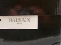 New - BALMAIN sz 42 CABATTE SLIDE SANDALS MENS BLA