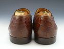 FERRAGAMO sz 8 GILDO CROCODILE TASSEL LOAFERS MENS