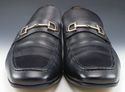 GUCCI sz 12.5 LEATHER APRON TOE BIT LOAFERS 247499