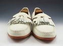 FERRAGAMO sz 12 NUBUCK LEATHER TASSEL LOAFERS 6622