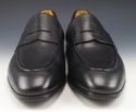 New - SANTONI sz 8 LEATHER PENNY STRAP LOAFERS 488