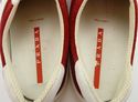 PRADA sz 9.5 SUEDE & LEATHER LACE UP SNEAKERS 4E09